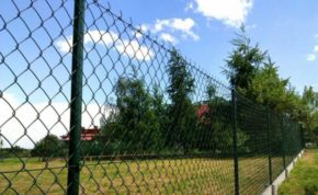 Забор из ​сетки рабицы эконом